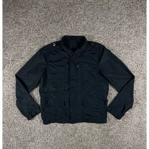 Etro Milano Men's XL Black Lightweight Field Jacket Full Zip